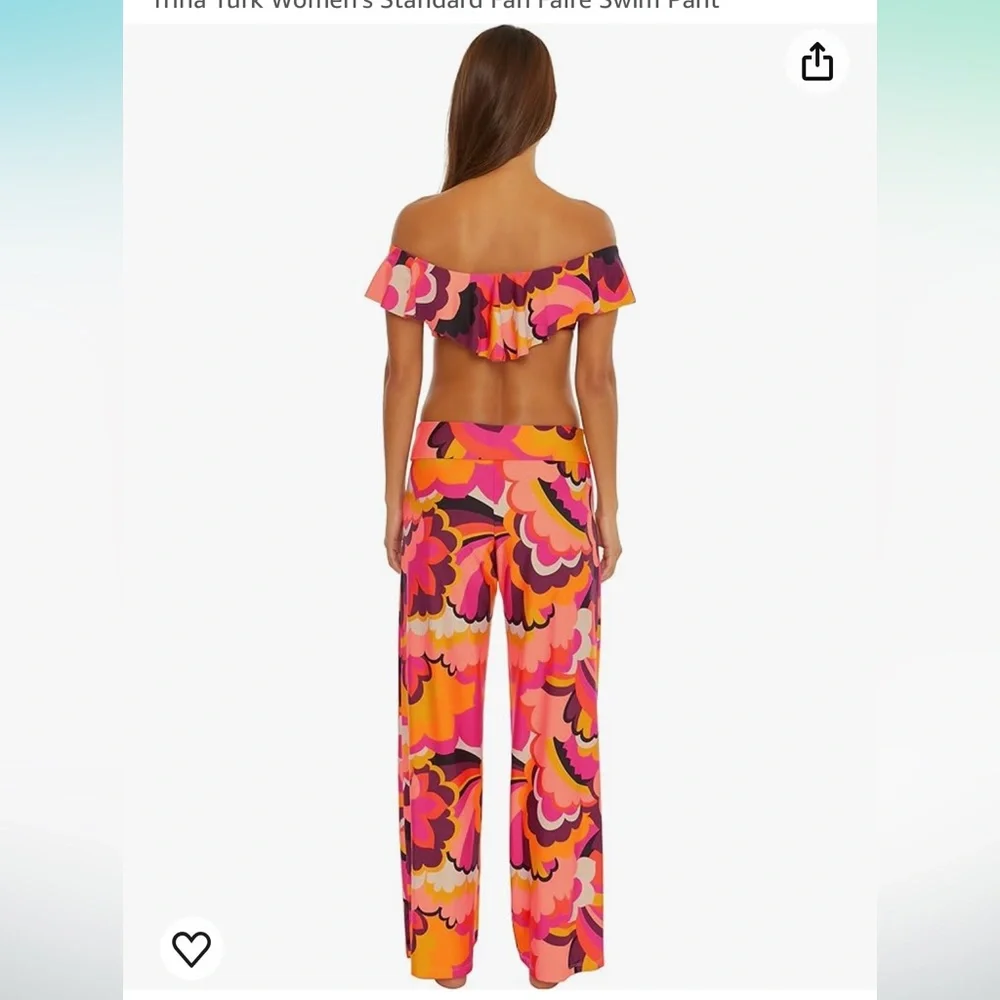 NWT Trina Turk Women's Standard Fan Faire Swim Pant - Picture 3 of 3